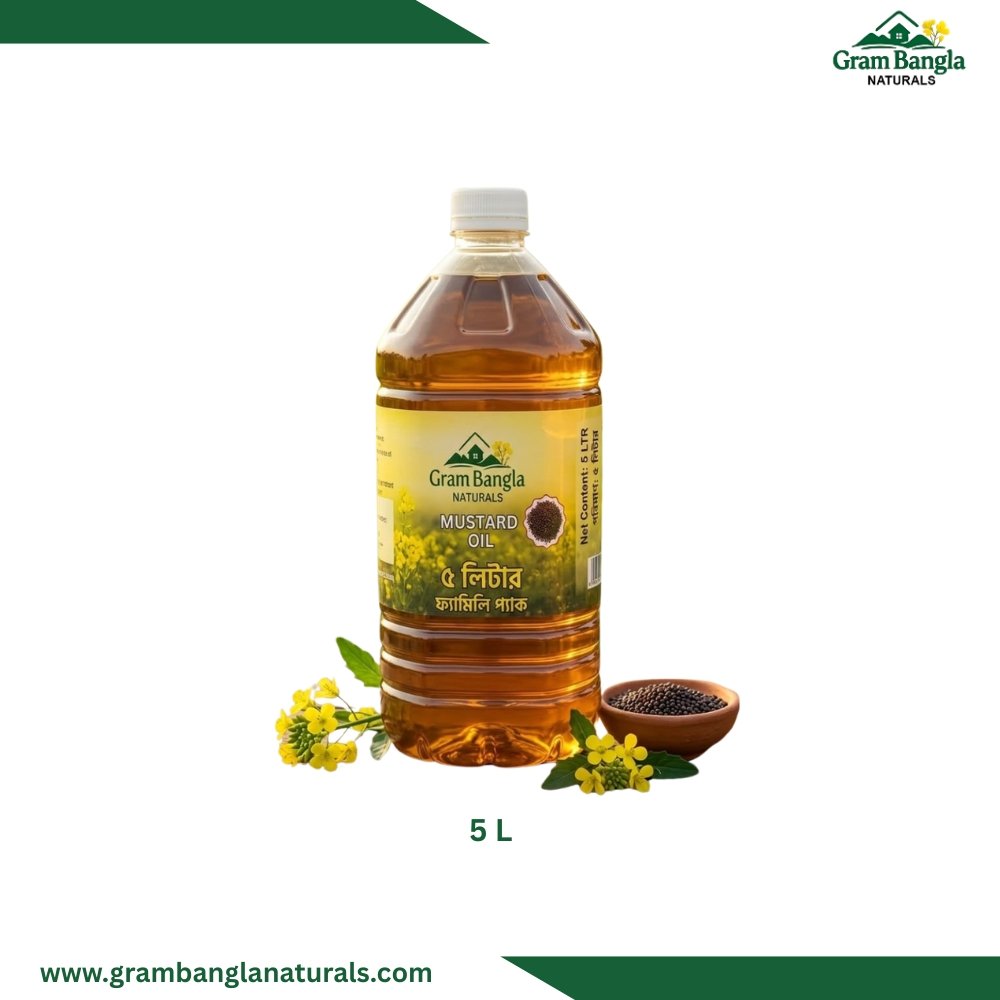 Mustard oil 5L Mustard oil (সরিষা তেল) - Image 1